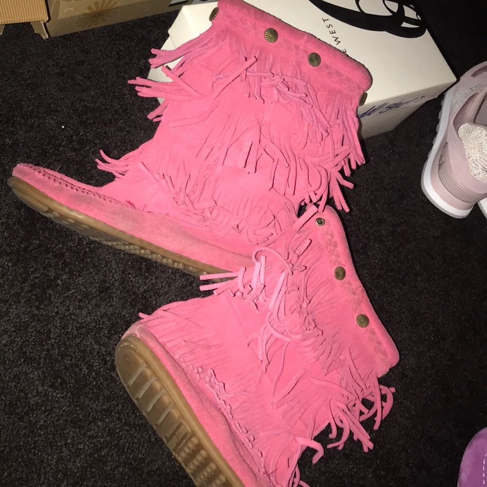 Pink Minnetonkas